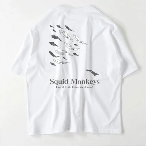 SquidMonkeysの白いTシャツ